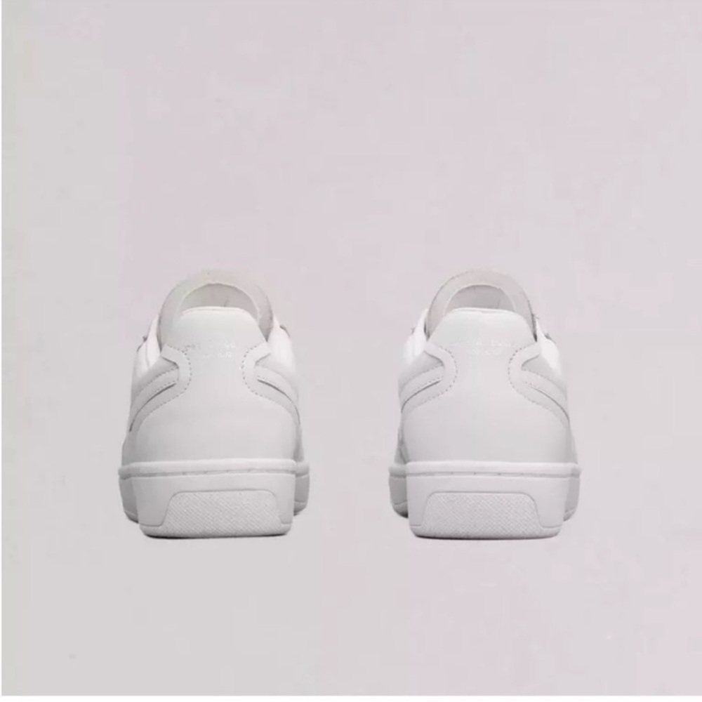 rag & bone Women's Retro Court Leather Sneaker White Platform Lace-Up - Picture 4 of 13